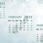 Calendar January February 2023 with Weeks