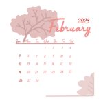 February 2023 Calendar Tumblr