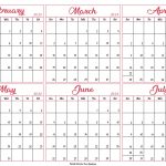 Six Month February July 2023 Calendar