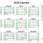 Printable Calendar March 2023 Excel