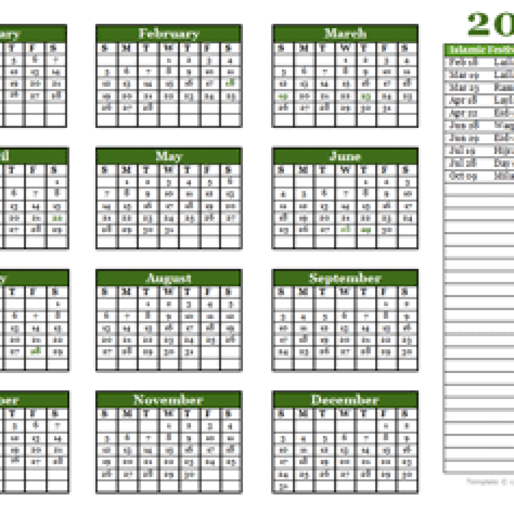 Ramadan Calendar 2023 USA