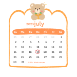 Cute July 2023 Calendar Printable