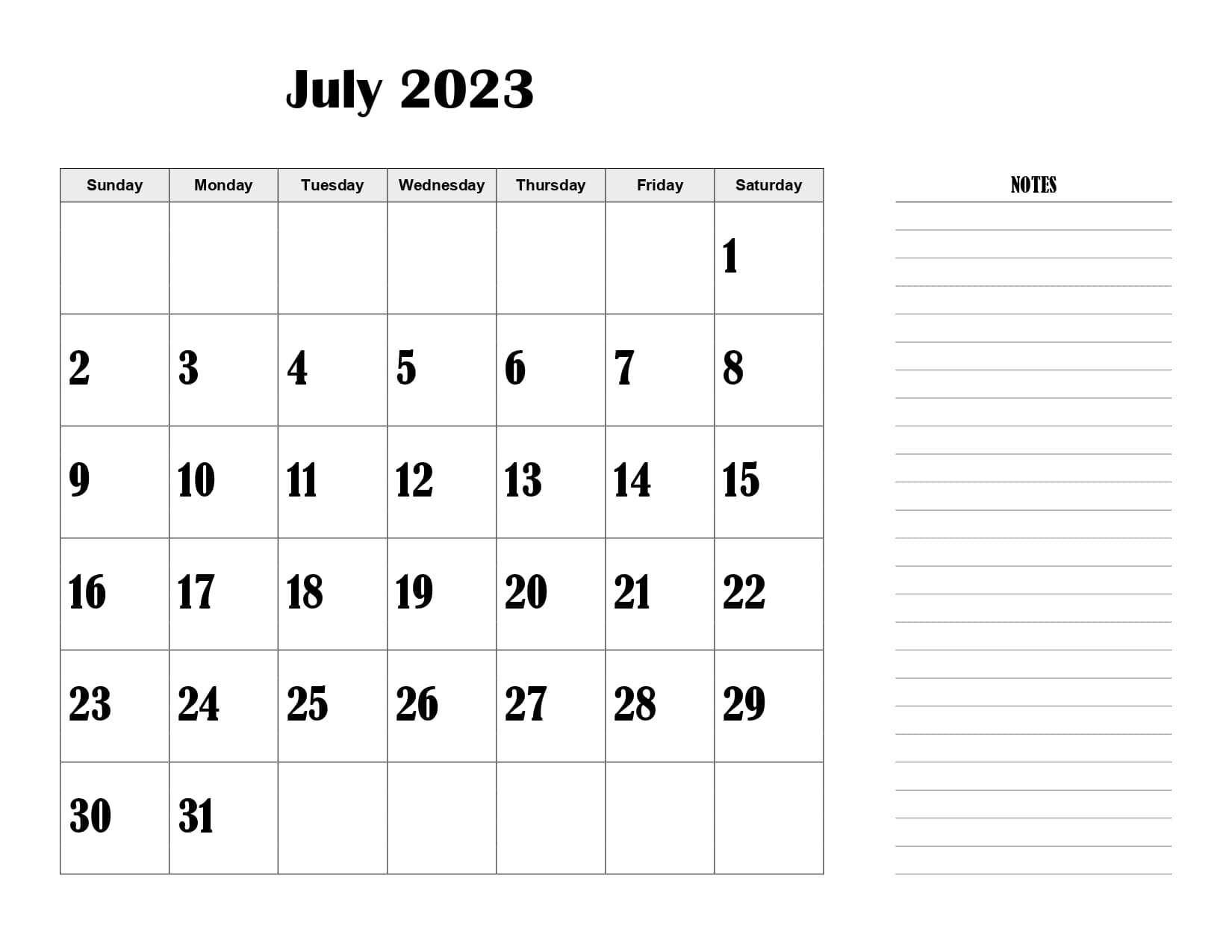 july-2023-calendar-and-notes-sample