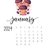 January 2024 Calendar Cute