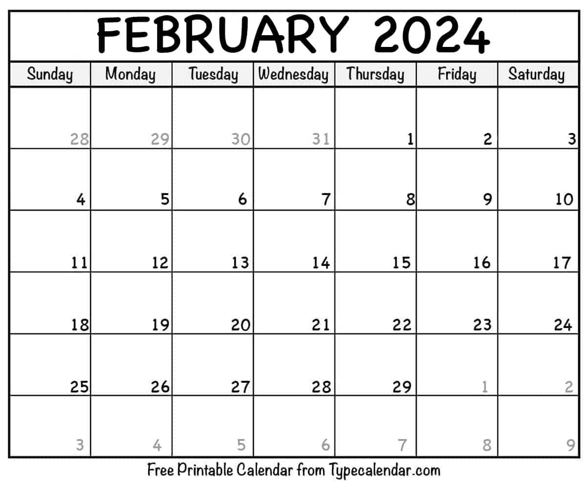 Blank-Calendar-February-2024-sample