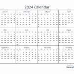 Printable Desktop Calendar 2024 Yearly