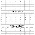 Editable June July 2024 Calendar